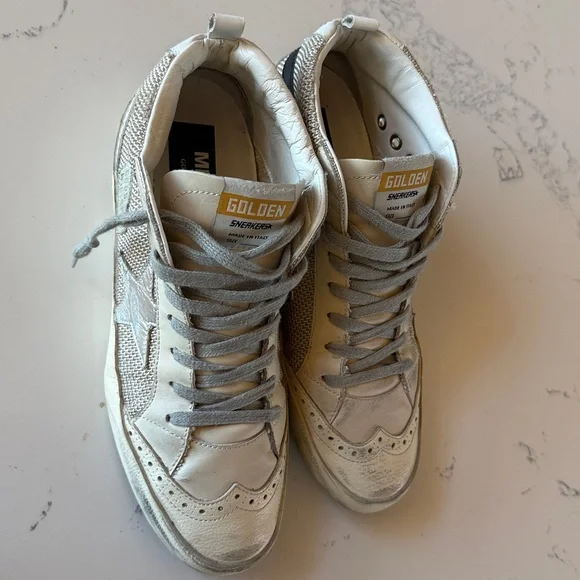 Golden Goose Mid Star Sneakers Womens Size 10/40 - Picture 6 of 17